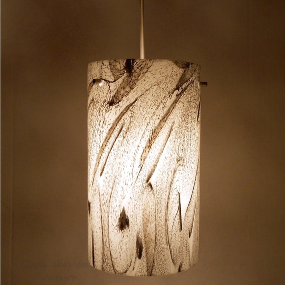 Besa Lighting 1XC-4404MG-SN Stilo 7 LV Mini Pendant-Marble Grigio-Satin Nickel - Picture 14 of 14